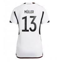 Echipament fotbal Germania Thomas Muller #13 Tricou Acasa Mondial 2022 pentru femei maneca scurta